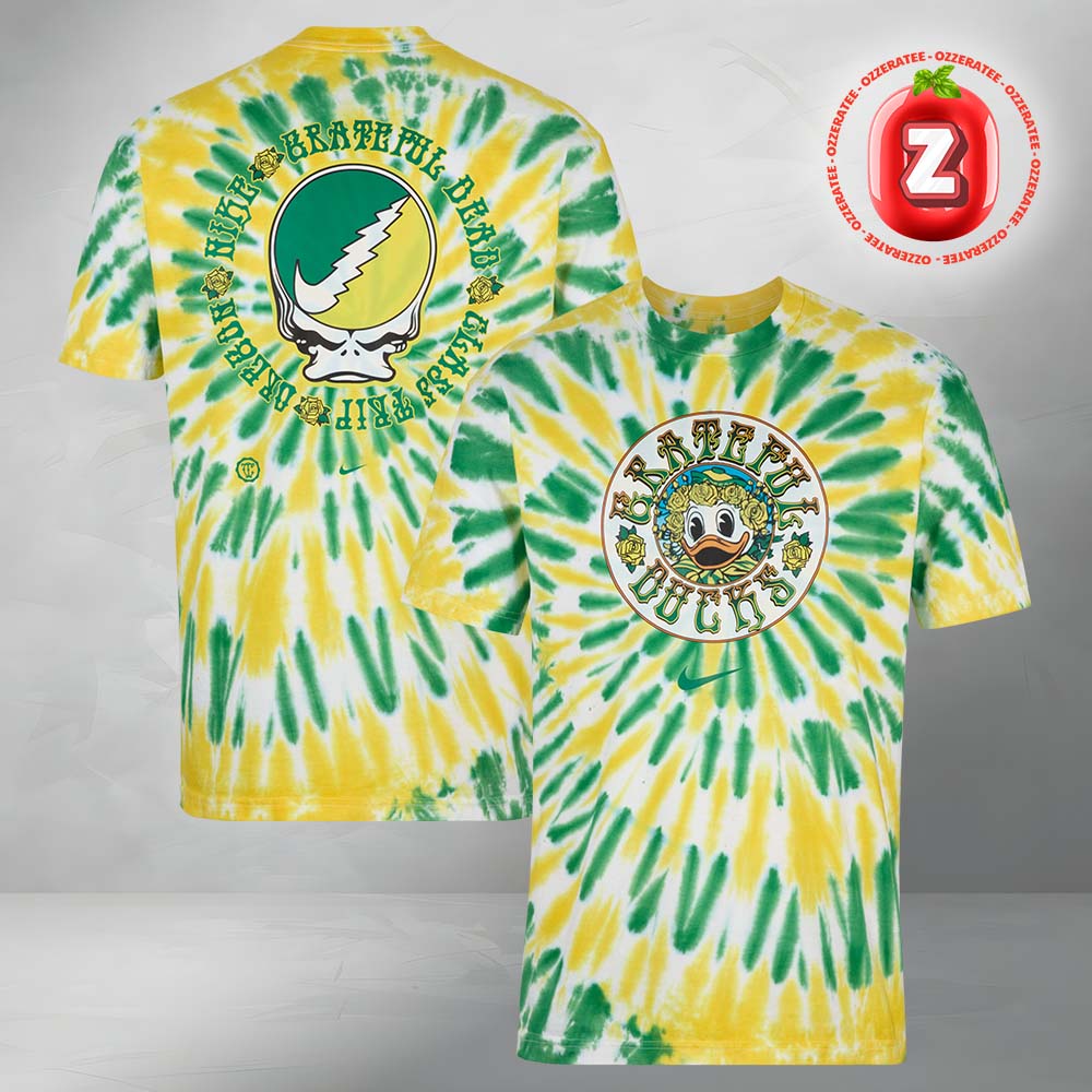 Nike x Class Trip x Grateful Dead x Oregon Duck And Roses Tie Dye Tee Nike x Class Trip x Grateful Dead x Oregon Duck And Roses Tie Dye Tee