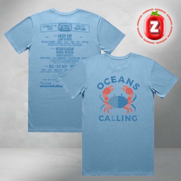 Oceans Calling Festival 2025 Crab Lineup Two Sides Unisex T-Shirt