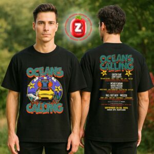 Oceans Calling Festival 2025 Rollercoaster Lineup Two Sides Unisex T-Shirt