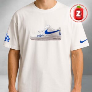 Official Los Angeles Dodgers Nike Air Force 1 Unisex T-Shirt
