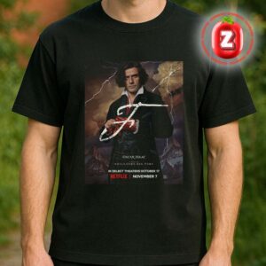 Oscar Isaac Frankenstein Reimagined 2025 by Guillermo del Toro Gothic Horror Revival Netflix Film Poster Unisex T-Shirt