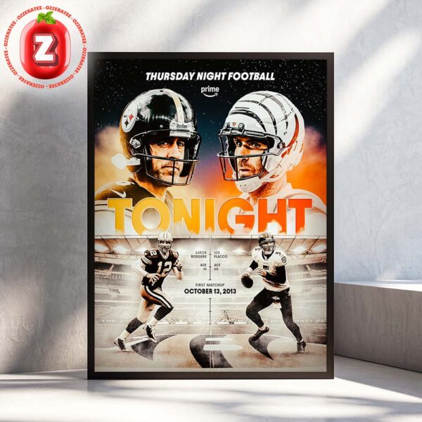 Pittsburgh Steelers vs Cincinnati Bengals Thursday Night Football 2025 NFL Matchup Home Decor Poster Canvas