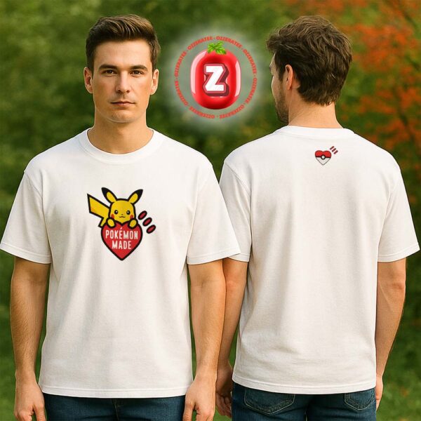 Pokémon x Human Made Pikachu Love Heart Graphic Two Sides Unisex T-Shirt