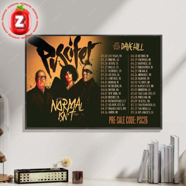 Puscifer The Normal Isn’t Tour 2025 North America Dates Home Decor Poster Canvas