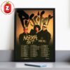 Puscifer The Normal Isn’t Tour 2025 Poster With Dave Hill Home Decor Poster Canvas