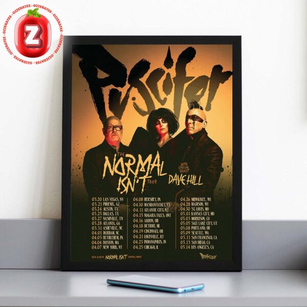 Puscifer The Normal Isn’t Tour 2025 Poster With Dave Hill Home Decor Poster Canvas