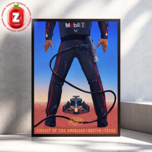 Red Bull Racing Circuit Of The Americas Austin Texas 2025 F1 Grand Prix Poster Motorsport Artwork Home Decor Poster Canvas