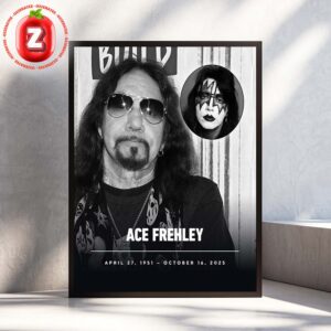 Remembering Ace Frehley 1951–2025 The Legendary KISS Guitarist Home Decor Poster Canvas
