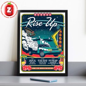 Rise Up Reggae Festival Poster At Downtown Events Center In Las Vegas NV On October 3 To 5 2025 Caribbean Retro Artwork Home Decor Poster Canvas