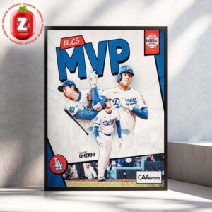 Shohei Ohtani Los Angeles Dodgers 2025 NLCS MVP Performance National League Baseball Highlight Home Decor Poster Canvas