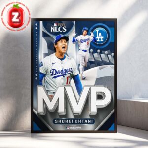 Shohei Ohtani Los Angeles Dodgers 2025 NLCS MVP Poster MLB Baseball Highlight Artwork Home Decor Poster Canvas