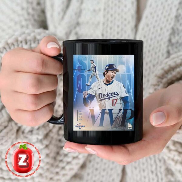 Shohei Ohtani Los Angeles Dodgers NLCS MVP 2025 National League Baseball Achievement Coffee Ceramic Mug