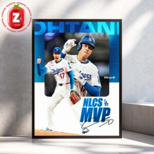 Shohei Ohtani Los Angeles Dodgers NLCS MVP 2025 National League Championship Highlight Home Decor Poster Canvas