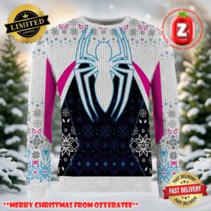 Spider Girl Spider Gwen Ghost Of Multiverse Present Ugly Christmas Sweater 2025