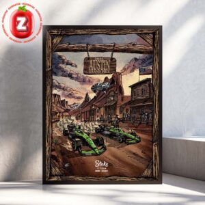 Stake F1 Team Racing Poster At Austin Grand Prix In Texas On October 2025 Western Desert Artwork Home Decor Poster Canvas