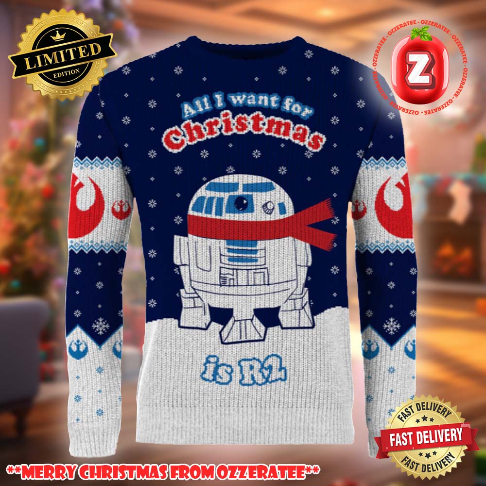 Star Wars All I Want For Christmas Is R2 2025 Ugly Christmas Sweater Preorder Star Wars All I Want For Christmas Is R2 2025 Ugly Christmas Sweater Preorder