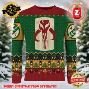 Star Wars Merry Mandalorian Ugly Christmas Sweater 2025