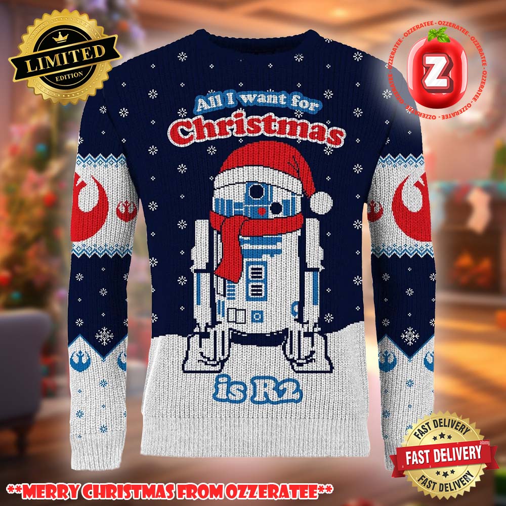Star Wars R2 Ugly Christmas Sweater 2025 Star Wars R2 Ugly Christmas Sweater 2025
