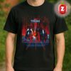 The Weeknd Tour Poster After Hours Til Dawn Across Europe Summer 2025 Featuring Playboi Carti Red Eclipse Artwork Unisex T-Shirt
