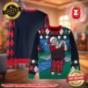 Tropical Golfing Santa Claus 2025 Gift For Family Ugly Christmas Sweater