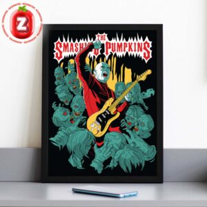 The Smashing Pumpkins Poster Halloween 2025 Zombie Rock Illustration Artwork Home Decor Poster Canvas