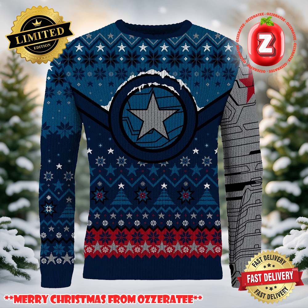 The Winter Soldier Star Of Bucky Ugly Christmas Sweater 2025