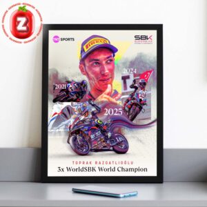 Toprak Razgatlioglu 2025 World Superbike Champion BMW ROKiT Racing Home Decor Poster Canvas