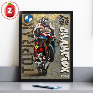Toprak Razgatlioglu 2025 WorldSBK Champion Poster BMW Motorrad Racing Art Print Motorcycle