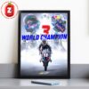 Toprak Razgatlioglu 3rd World Title 2021 2024 2025 Turkish Flag Home Decor Poster Canvas