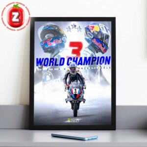 Toprak Razgatlioglu 3 Times World Superbike Champion 2025 Victory Celebration Racing Home Decor Poster Canvas