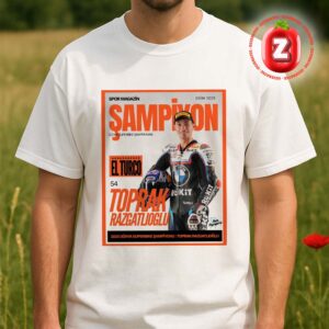 Toprak Razgatlioglu El Turco 2025 Superbike Champion Magazine BMW Rokit Racing Tribute Artwork Unisex T-Shirt
