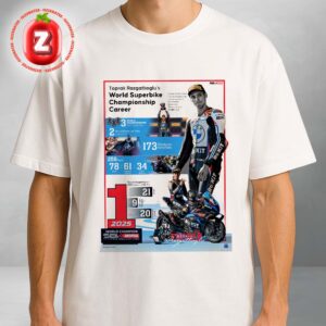 Toprak Razgatlıoğlu World Superbike Champion Poster 2025 BMW Motorrad Racing Artwork Unisex T-Shirt