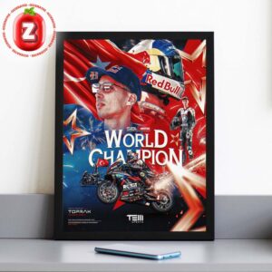 Toprak Razgatlioglu WorldSBK World Champion 2025 BMW Rokit Superbike Victory Celebration Home Decor Poster Canvas