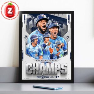 Toronto Blue Jays 2025 American League Champions MLB Baseball Poster Celebration Edition Home Decor Poster Canvas