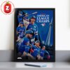 Toronto Blue Jays 2025 American League Champions MLB Baseball Poster Celebration Edition Home Decor Poster Canvas