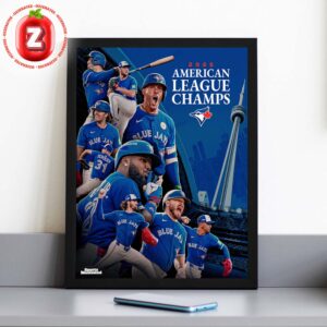Toronto Blue Jays 2025 Postseason American League Champs MLB Baseball Victory Artwork Home Decor Poster Canvas