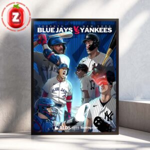 Toronto Blue Jays vs New York Yankees ALDS 2025 Baseball Matchup Poster Electric Stadium Artwork Home Decor Poster Canvas