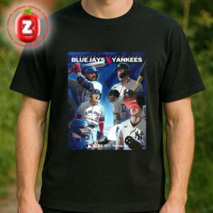 Toronto Blue Jays vs New York Yankees ALDS 2025 Baseball Matchup Poster Electric Stadium Artwork Unisex T-Shirt