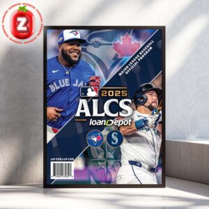 Toronto Blue Jays vs Seattle Mariners 2025 American League Championship Series Matchup Program Home Decor Poster Canvas