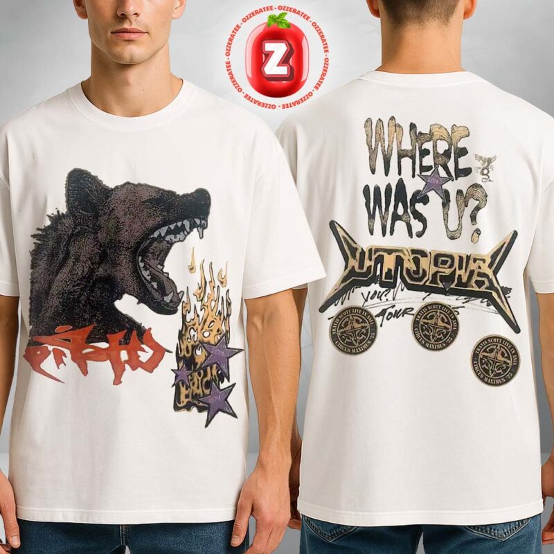 Travis Scott Circus Maximus Tour In Korea 2025 Two Sides Unisex T Shirt