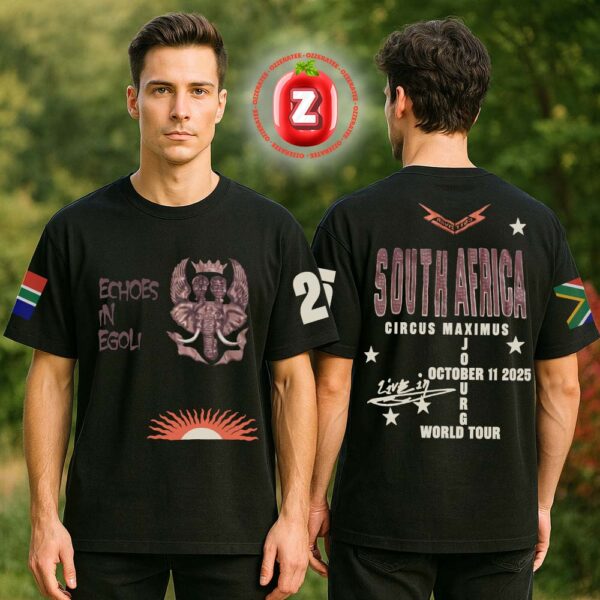 Travis Scott South Africa 2025 Circus Maximus World Tour Live in Johannesburg October 11 Echoes in Egoli Unisex T-Shirt