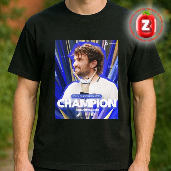 Valentin Vacherot Rolex Shanghai Masters Champion 2025 Tennis Victory Artwork Unisex T-Shirt