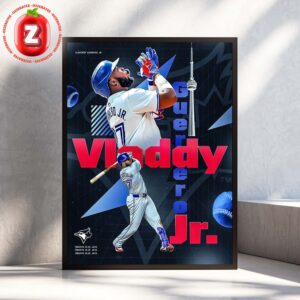 Vladimir Guerrero Jr Toronto Blue Jays 2025 MLB Home Run King Poster Baseball Home Decor Poster Canvas
