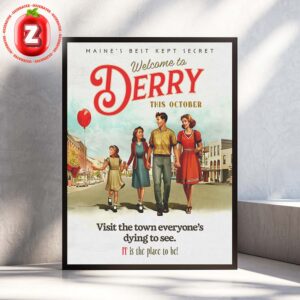 Welcome To Derry IT Prequel Series 2025 Horror Retro Vintage Poster HBO Artwork Home Decor Poster Canvas