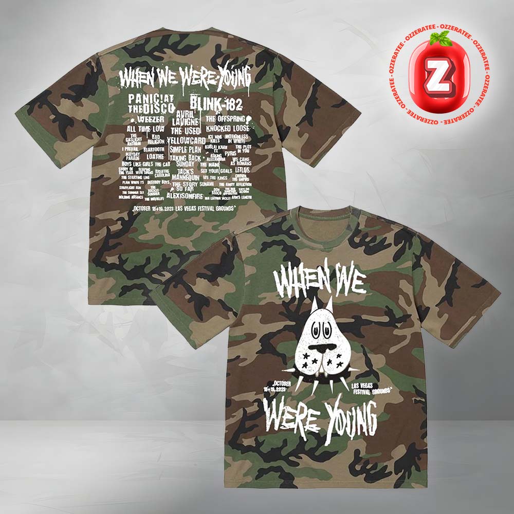 When We Were Young Festival 2025 Camo Dog Lineup All Over Print Shirt When We Were Young Festival 2025 Camo Dog Lineup All Over Print Shirt