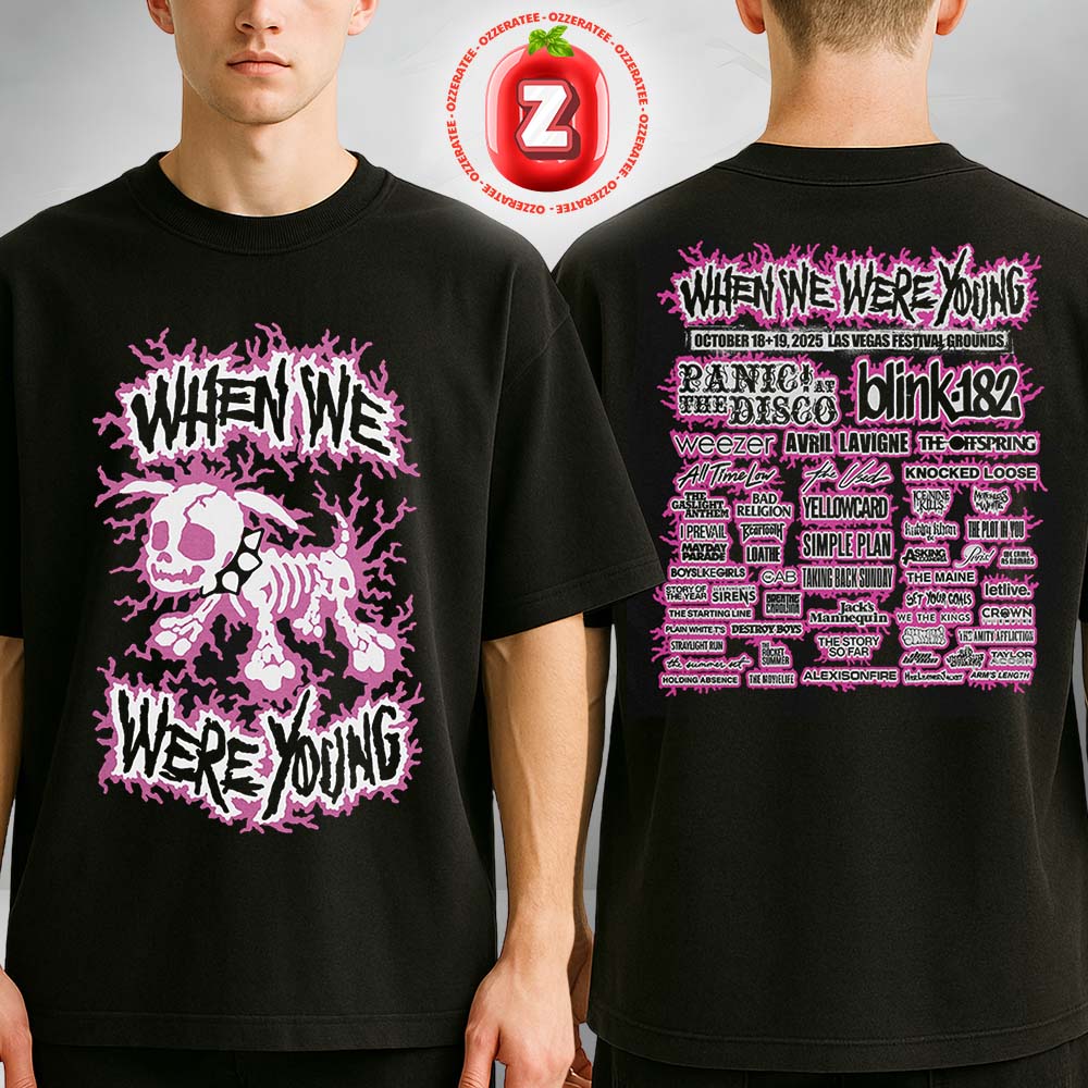 When We Were Young Festival 2025 Electric Dog Lineup Two Sides Unisex T-Shirt When We Were Young Festival 2025 Electric Dog Lineup Two Sides Unisex T-Shirt