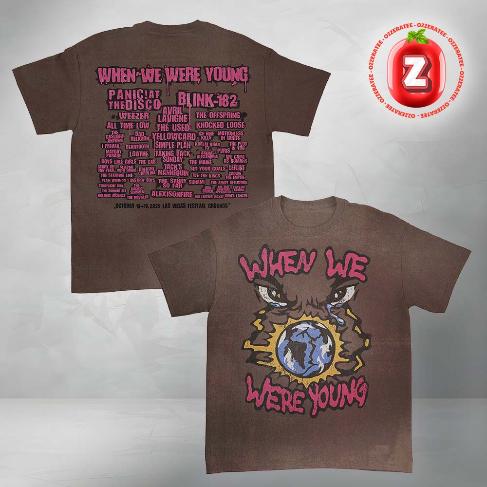 When We Were Young Festival 2025 Overseer Lineup Two Sides Unisex T-Shirt When We Were Young Festival 2025 Overseer Lineup Two Sides Unisex T-Shirt