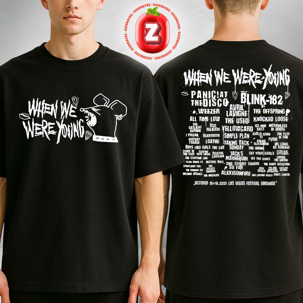 When We Were Young Festival 2025 Screaming Rat Lineup Two Sides Unisex T-Shirt When We Were Young Festival 2025 Screaming Rat Lineup Two Sides Unisex T-Shirt
