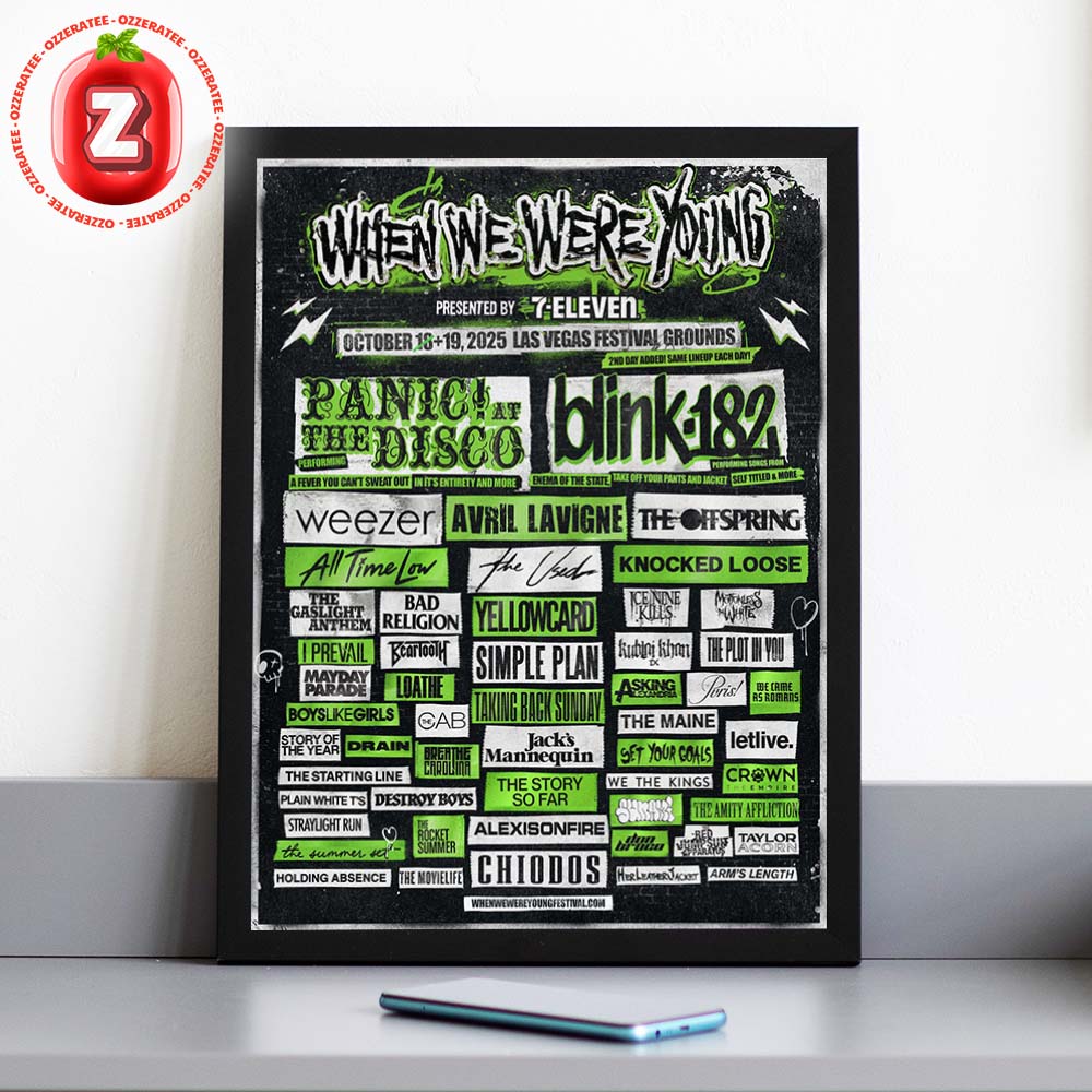 When We Were Young Festival Poster At Las Vegas Festival Grounds In Las Vegas NV On October 18 To 19 2025 Neon Punk Lineup Artwork Home Decor Poster Canvas When We Were Young Festival Poster At Las Vegas Festival Grounds In Las Vegas NV On October 18 To 19 2025 Neon Punk Lineup Artwork Home Decor Poster Canvas