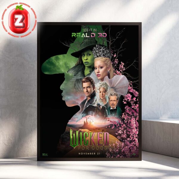Wicked For Good Movie Poster At Universal Pictures In Global Cinemas On November 21 2025 Fantasy Musical Artwork Home Decor Poster Canvas